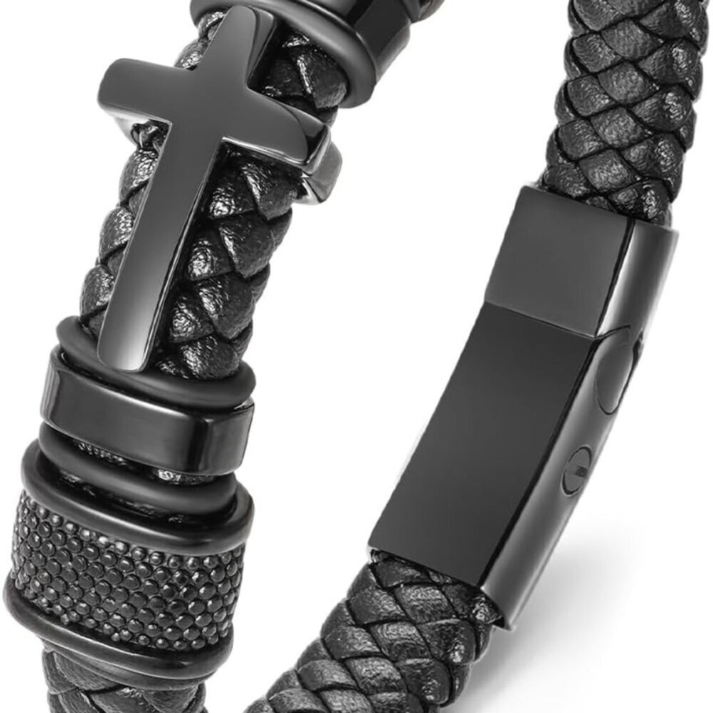 Urn Bracelet Leather Cremation Jewelry Memory Keepsake For Men & Women